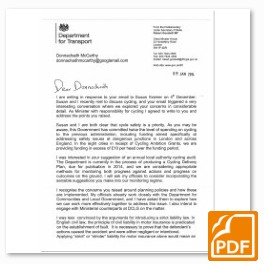 Robert Goodwill Minister for Cycling Letter (pdf)