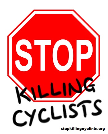 Stop Killing Cyclists - logo with website